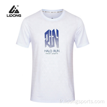 T-shirt en gros de la coutume Sports Round Sports Running